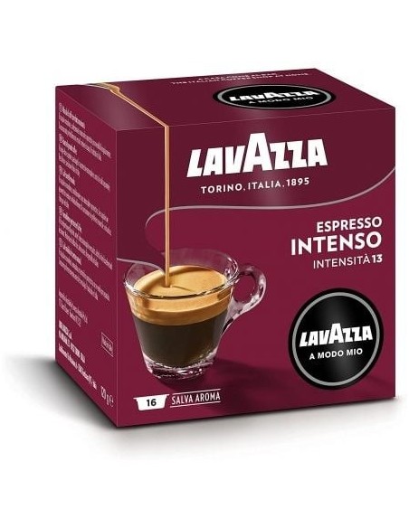 Cápsula Lavazza Intensamente para cafeteras A Modo Mio/ Caja de 16