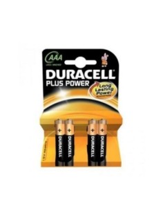 Duracell Pila Alcalina Plus Power LR3 AAA Pack-4