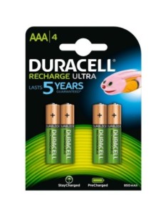 Duracell Pila Recargable HR03 AAA 900mAh Blister*4