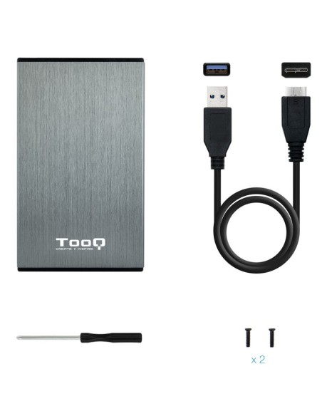 Tooq TQE-2527G Caja HDD 2.5" USB 3.1 Gen1/USB 3.0