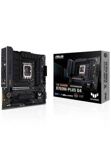 Placa Base Asus TUF GAMING B760M-PLUS D4/ Socket 1700/ Micro ATX