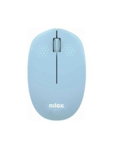 Nilox Ratón Wireless, 1000 DPI, 3 botones, Azul