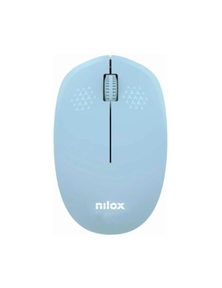 Nilox Ratón Wireless, 1000 DPI, 3 botones, Azul