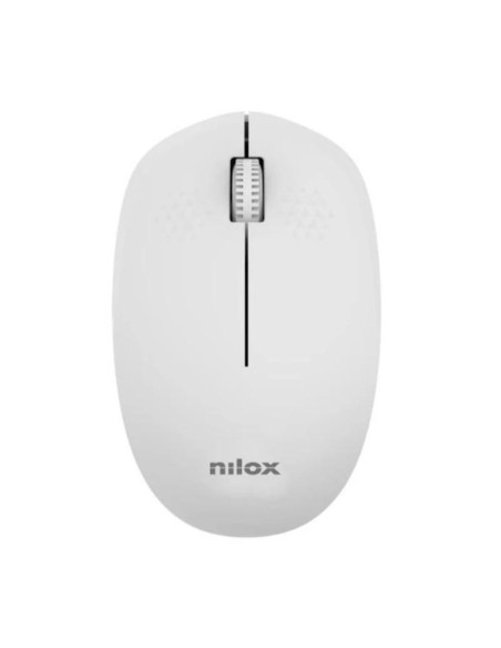 Nilox Ratón Wireless, 1000 DPI, 3 botones, Gris