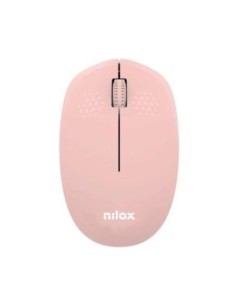 Nilox Ratón Wireless, 1000 DPI, 3 botones, Rosa