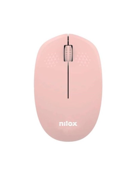 Nilox Ratón Wireless, 1000 DPI, 3 botones, Rosa