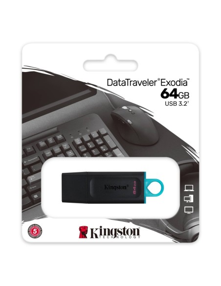 Kingston DataTraveler DTX 64GB USB 3'2 Gen1 Negro