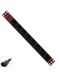WP Regleta 19" 8 Tomas Schuko On/Off switch