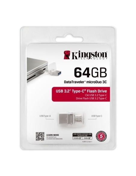 Kingston DataTraveler MicroDuo 3C 64GB USB3'2