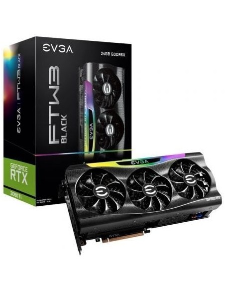 Tarjeta Gráfica EVGA GeForce RTX 3090 Ti FTW3 BLACK GAMING/ 24GB GDDR6X