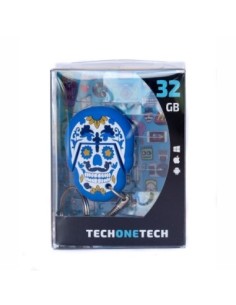 TECH ONE TECH Calavera Blue Monday 32 Gb USB 2'0 2