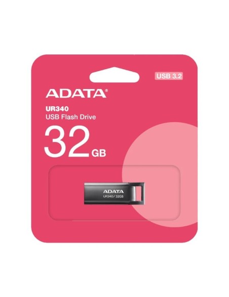 ADATA Lapiz USB UR340 32GB USB 3'2 Metal Black