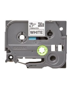 Cinta Laminada Original Brother TZe-241/ Blanca
