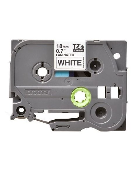 Cinta Laminada Original Brother TZe-241/ Blanca