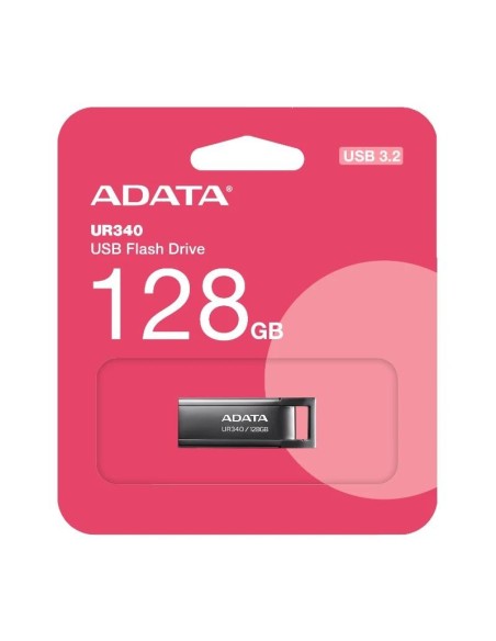 ADATA Lapiz USB UR340 128GB USB 3'2 Metal Black