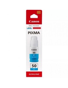 Botella de Tinta Original Canon GI-50/ Cian
