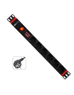 WP Regleta 19" 8 Tomas schucko medidor de potencia