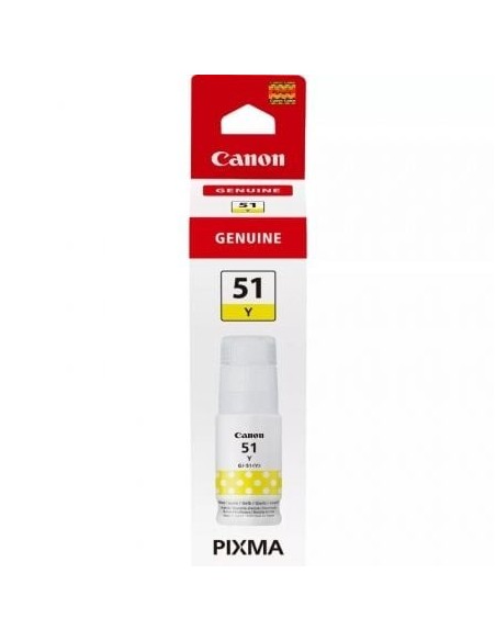 Botella de Tinta Original Canon GI-51/ Amarilla