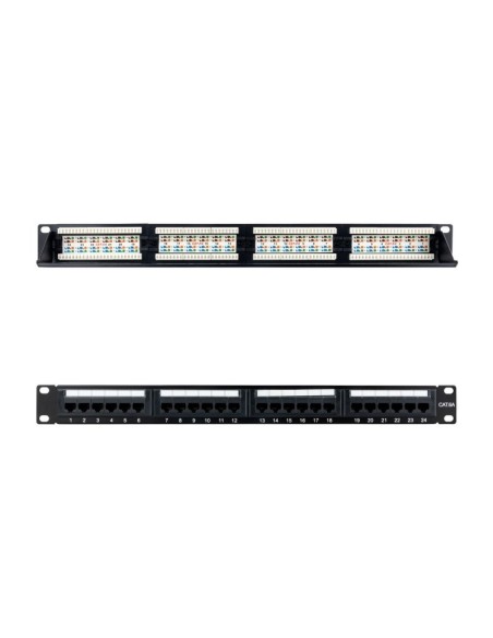 Nanocable Panel Parcheo 24P CAT.6A UTP 19"1U Dual