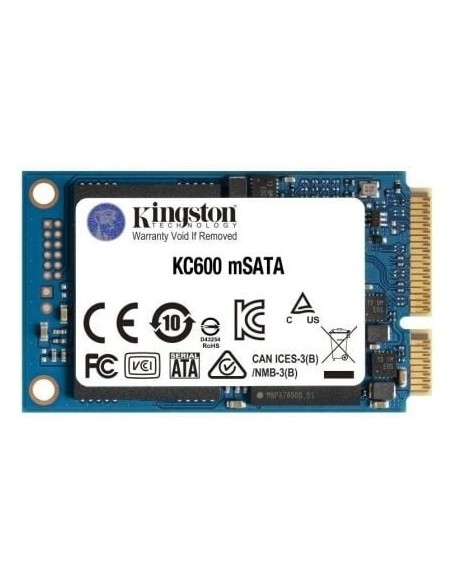 Disco SSD Kingston KC600 512GB/ mSATA/ Full Capacity