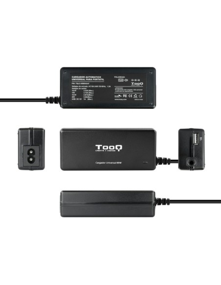 Tooq Cargador portátil 65W 8 Conectores