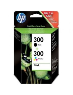Cartucho de Tinta Original HP nº300 Multipack/ Negro/ Tricolor