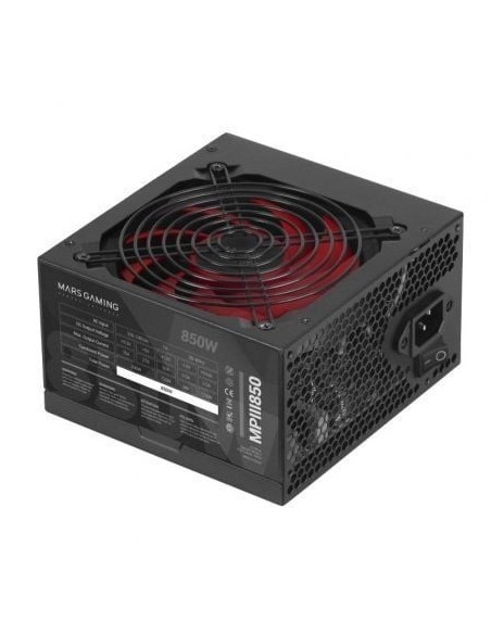 Fuente de Alimentación Mars Gaming MPIII850/ 850W/ Ventilador 12cm