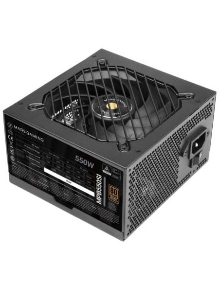 Fuente de Alimentación Mars Gaming MPB550SI/ 550W/ Ventilador 12cm/ 80 Plus Bronze