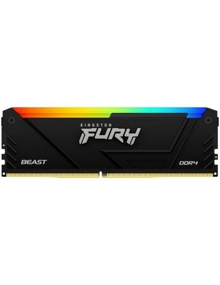 Memoria RAM Kingston FURY Beast RGB 16GB/ DDR4/ 3200MHz/ 1.35V/ CL16/ DIMM
