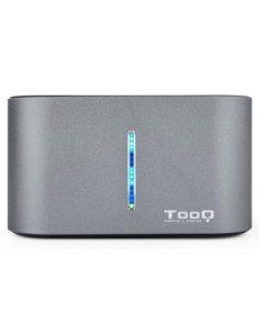 Tooq TQDS-805G Dock Station Doble Bahía HDD Gris 2
