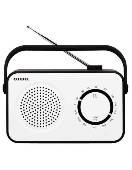 Radio Portátil Aiwa R-190BW/ 2W/ Blanca