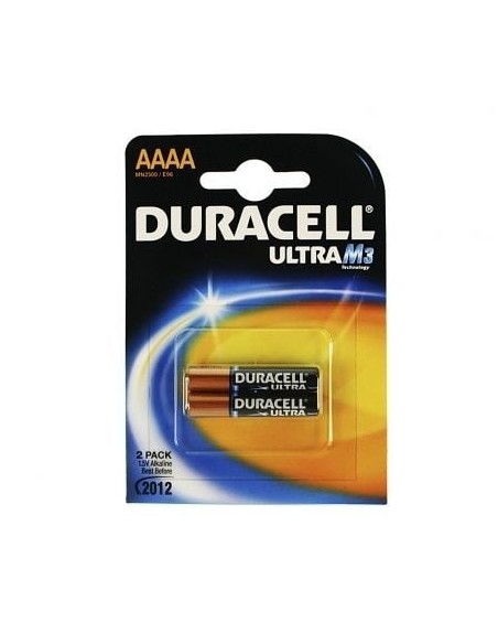 Pack de 2 Pilas AAAA Duracell Ultra MX2500/ 1.5V/ Alcalinas