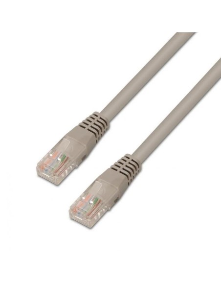 Aisens Latiguillo RJ45 CAT.6 UTP 1.0m Gris Cobre