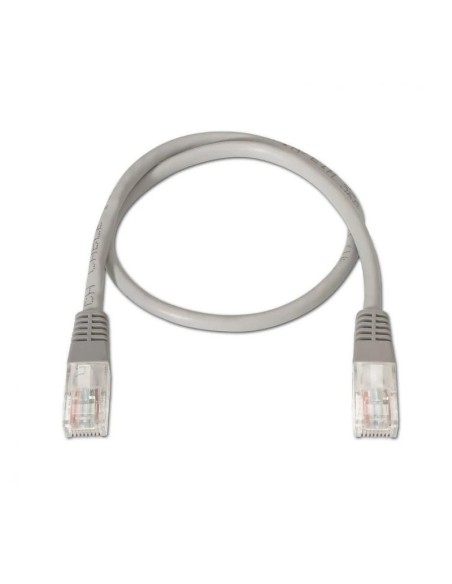 Aisens Latiguillo RJ45 CAT.6 UTP 1.0m Gris Cobre