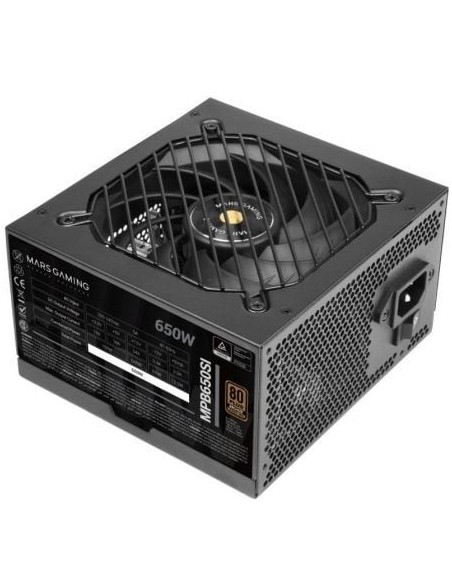 Fuente de Alimentación Mars Gaming MPB650SI/ 650W/ Ventilador 12cm/ 80 Plus Bronze