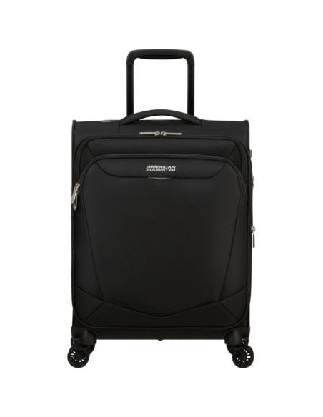 Maleta de Cabina American Tourister SummerRide Spinner 55cm/ 55x40x23cm/ 4 Ruedas/ Negra