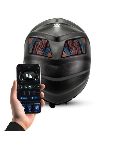 Mochila con Pantalla LED Woxter Knight/ Capacidad 20L/ Negra