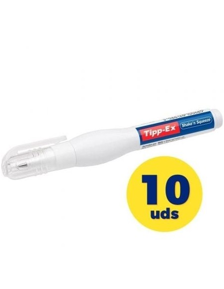 Caja de Correctores de Escritura en Lápiz Bic Tipp-Ex Shake'N Sqeeze/ 8ml/ 10 unidades