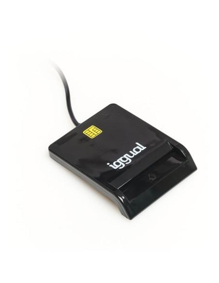 iggual Lector DNI SIP tarjetas ID USB 2'0 negro