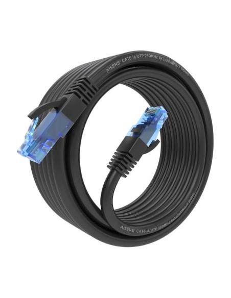Aisens Cable RJ45 CAT.6 UTP AWG26 CCA Negro 5.0M