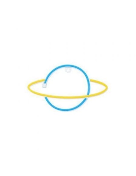 Luz Neon Forever Light Neon LED Saturn Yellow Blue/ Funciona a Pilas y USB