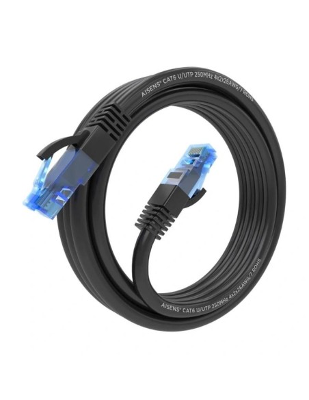Aisens Cable RJ45 CAT.6 UTP AWG26 CCA Negro 3.0m