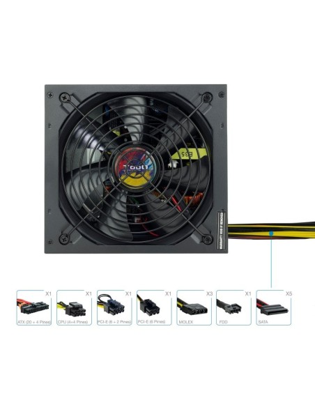 Tooq Fuente Alimentación TQAPOLO-650SP 650W
