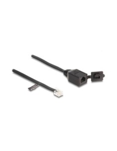 Delock Cable RJ11 macho a RJ11 hembra con tapa