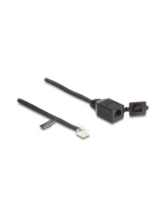 Delock Cable RJ11 macho a RJ11 hembra con tapa 2