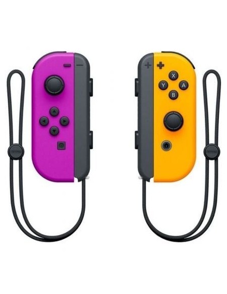 Mandos Inalámbricos Nintendo Joy-Con para Nintendo Switch/ Lila y Naranja Neón