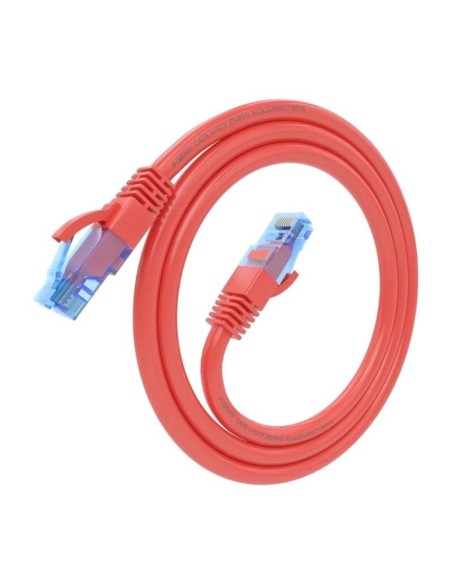 Aisens Cable RJ45 CAT.6 UTP AWG26 CCA Rojo 0.5m