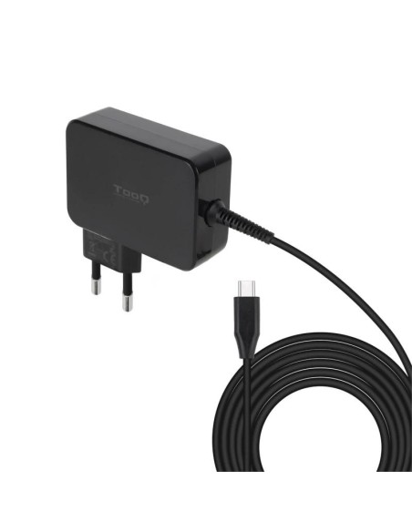 Tooq Cargador portátil GAN USB-C PD 100W Negro