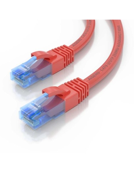 Aisens Cable RJ45 CAT.6 UTP AWG26 CCA Rojo 1.0m