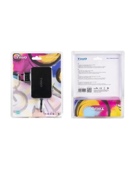 Tooq Cargador portátil GAN USB-C PD 100W Negro